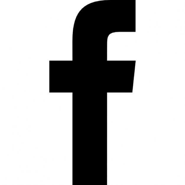 Facebook logo black and white vector - peerpoi