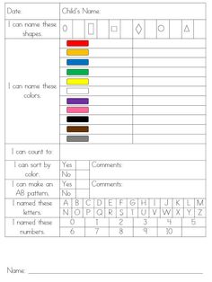 Assessment | Kindergarten Assessment, Assessment and Pre…