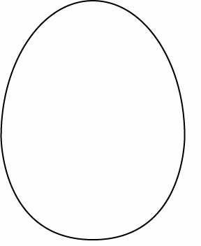 Flowers For > Easter Egg Card Template
