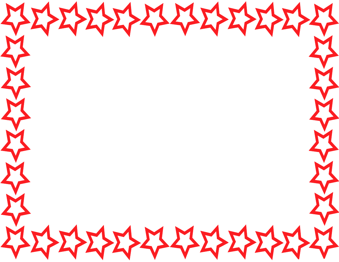 Red Star Border Clip Art - Free Clipart Images