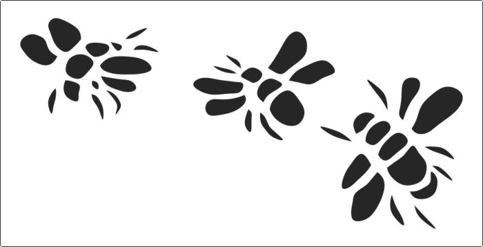 Bee Stencil - ClipArt Best