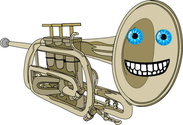 Animated Smiling Trumpet Clip Art - vector clip art ...
