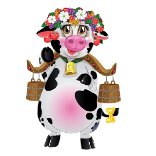 Funny Cartoon Cows - Farm Animal Images