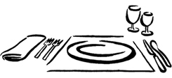 Round Dining Table Clip Art - Free Clipart Images