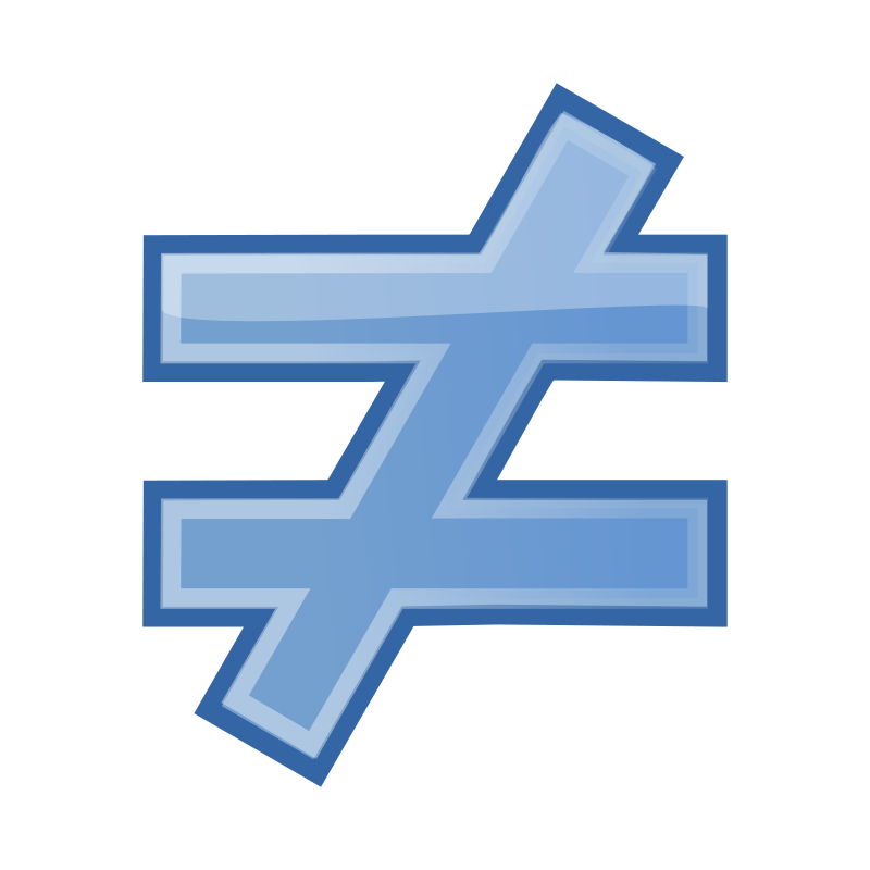 Not Equal Sign - ClipArt Best