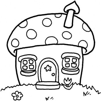 Log Cabin Coloring Page - Free Clipart Images