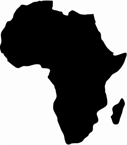Africa Map Vinyl Chalkboard Sticker. Cheap Kitchen Ideas.