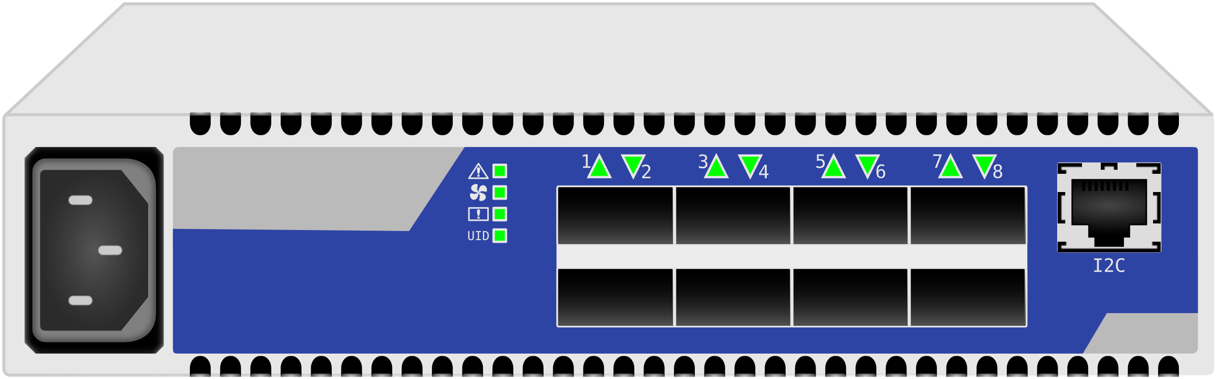 Clipart - Mellanox IS5022 8 Ports InfiniBand Switch