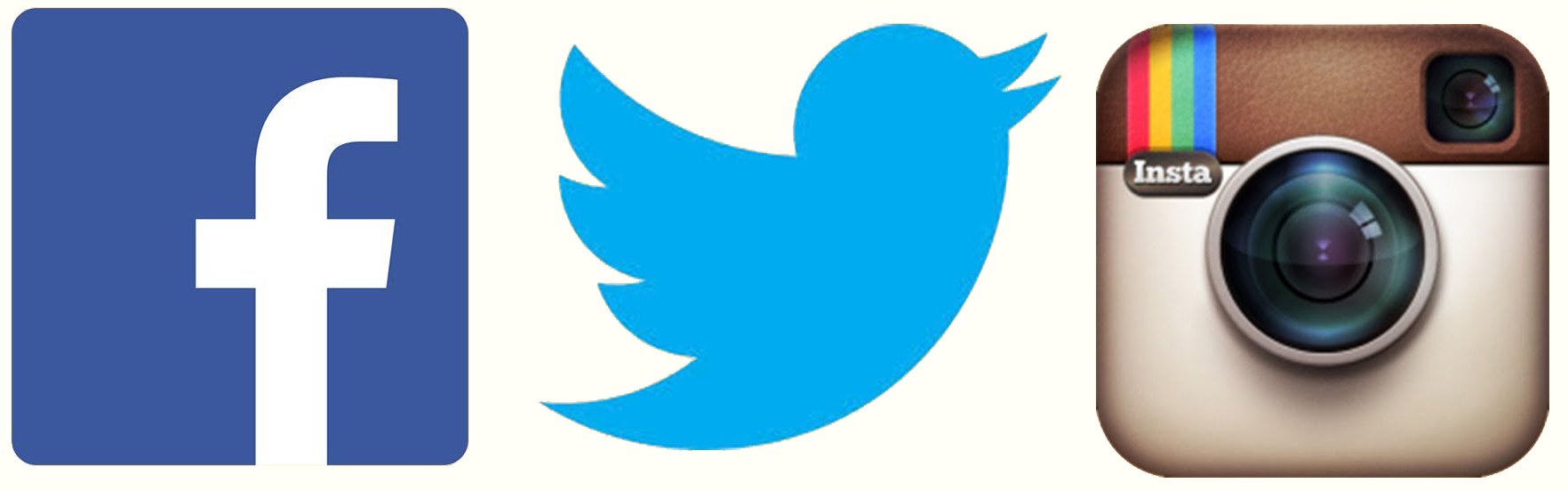 Facebook twitter instagram clipart