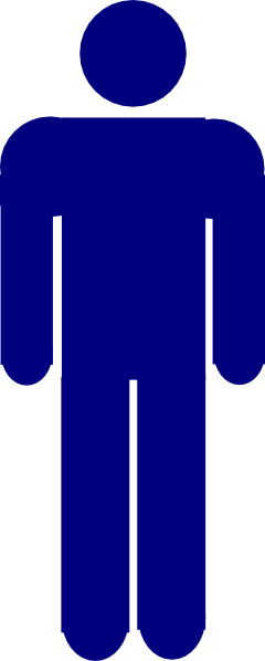 Dark Blue Stick Figure Clip Art - vector clip art ...