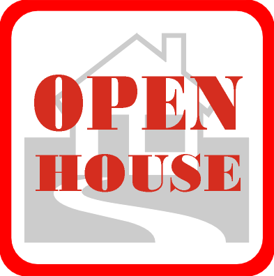 Open house sign clip art at vector clip art