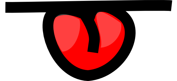 Cartoon tongue clipart