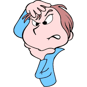 Free clipart of child thinking