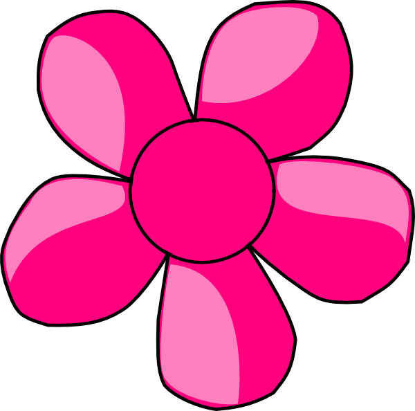 clip art pink daisy