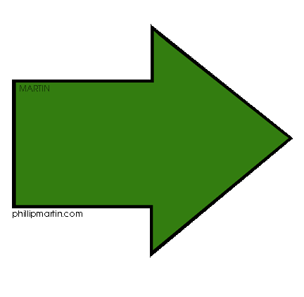Green arrows clipart