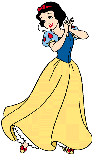 Snow white outline clipart