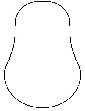 Monster body outline clipart