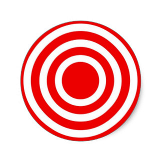 Bulls Eye Stickers | Zazzle