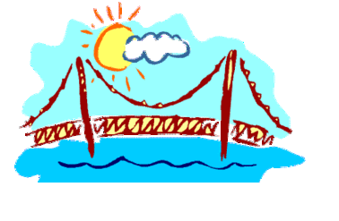 Clip Art Water With Bridge Clipart