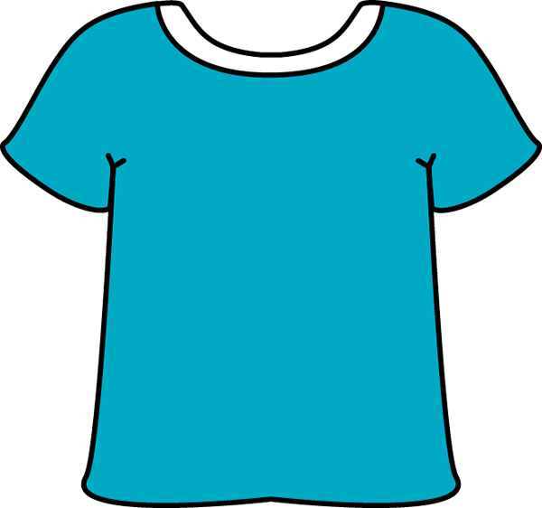 Blue t shirt clipart