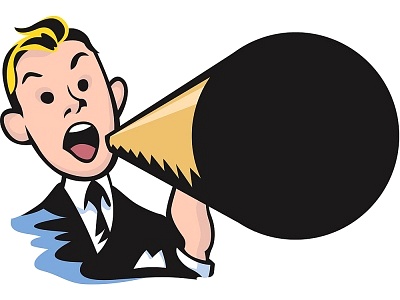 Announcement horn clip art clipart image #35856