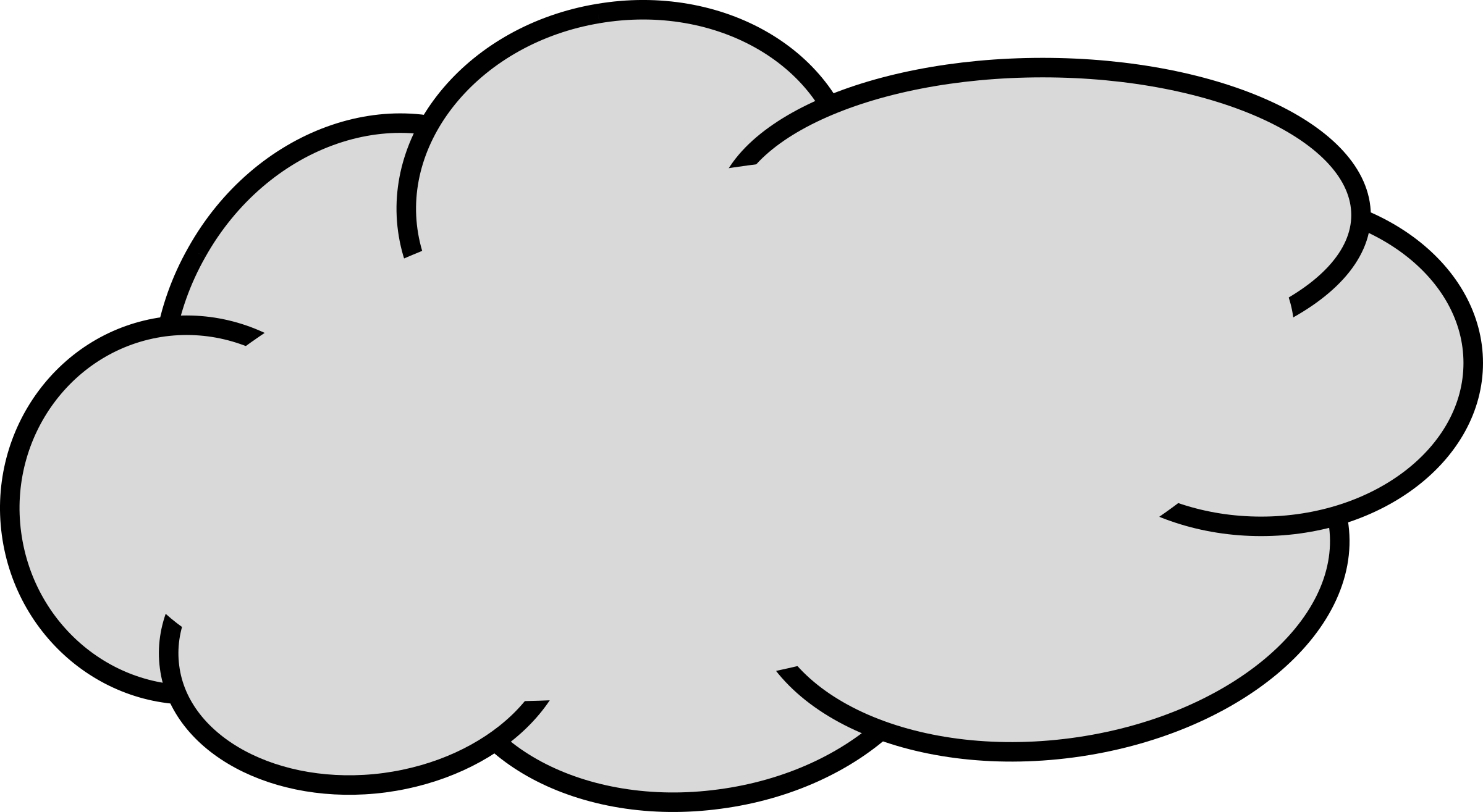 Cloud clip art white