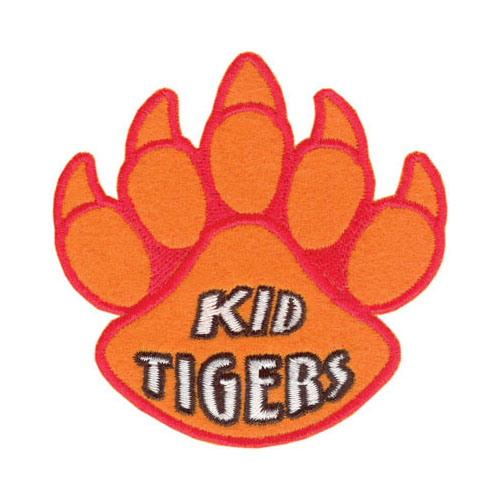 Tiger Claw Kid Tigers Paw Print Patch - 3" wide - Low Price of $1.87