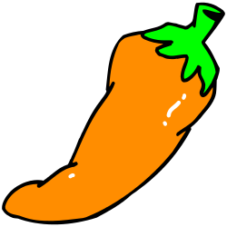 Orange Hot Chili Pepper Clip Art | Free Borders and Clip Art