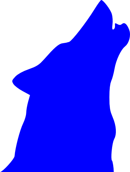 Howling Wolf Silhouette