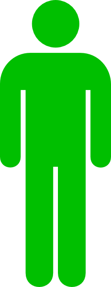 Green Man Toilet Symbol Clip Art - vector clip art ...