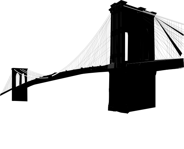 Brooklyn Bridge Outline