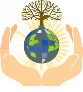 Hands Holding Earth Clip Art - vector clip art online ...