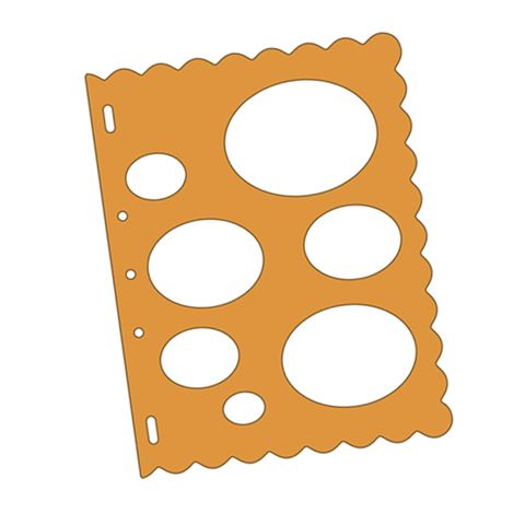 Fiskars Shape Template (Ovals): Debbi Moore Designs