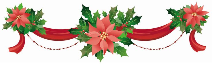 Poinsettia border clip art free