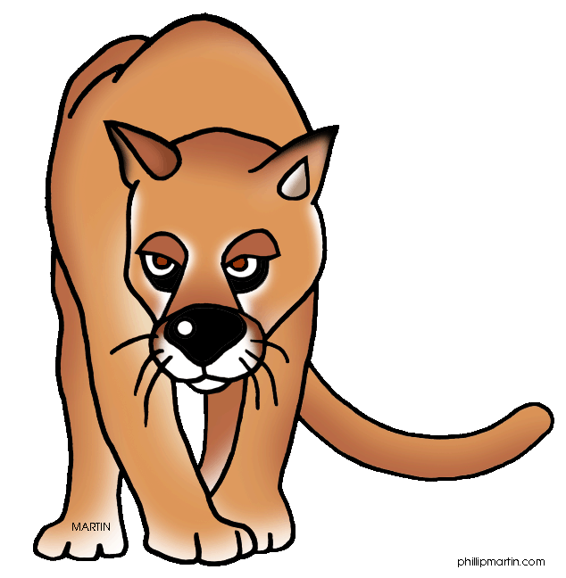 Brown panther animal clipart - ClipartFox
