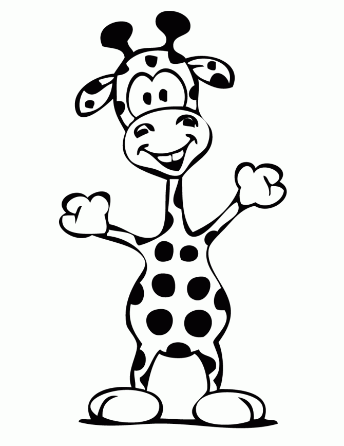 Free Printable Giraffe Coloring Pages | H & M Coloring Pages