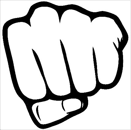 Fist punch clipart
