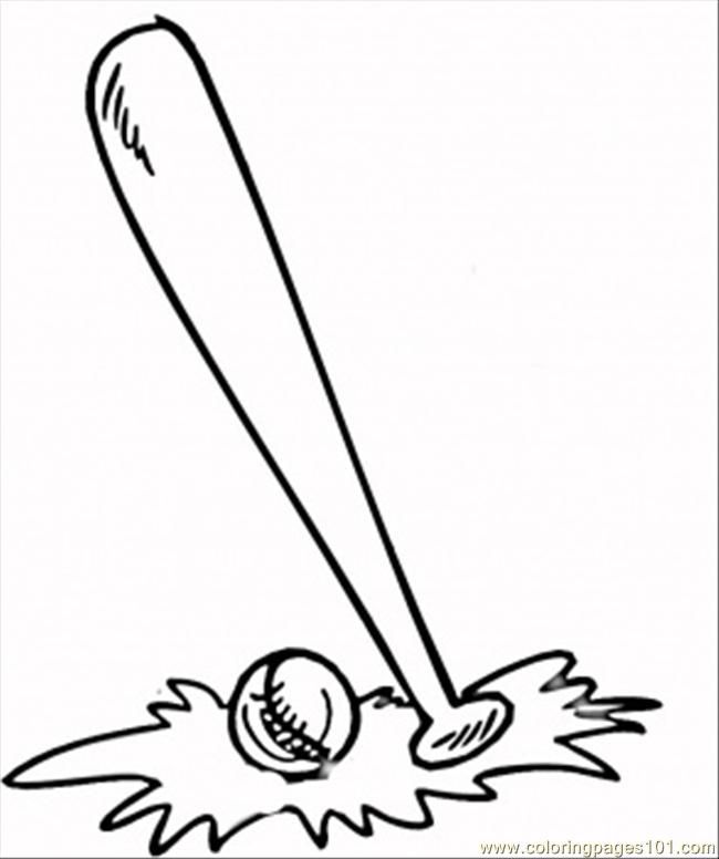 Baseball Bat Coloring Pages - AZ Coloring Pages