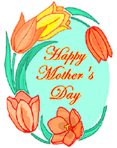 Yellow and Orange Tulip Flowers Happy Mother's Day Printable Greeting