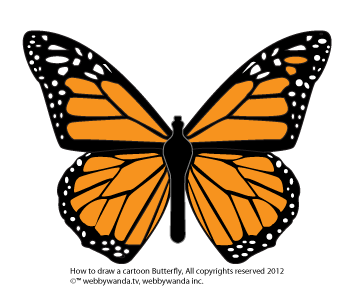 How To Draw A Butterfly Art Lesson By Web E Wanda