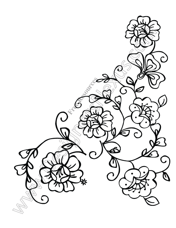 V13 Free Flower Vectors Floral Corner Border Clip Art - Designers ...