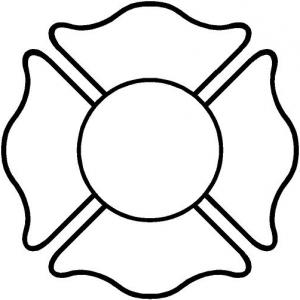 Excellent Blank Fire Department Maltese Cross Graphic | Vectory