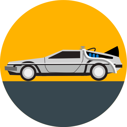 Back to the future, car, delorean, future, transport ...