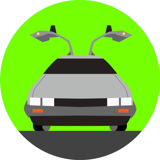 Back to the future, car, delorean, future, transport ...