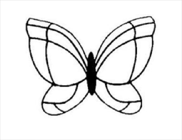 30+ Butterfly Templates – Printable Crafts & Colouring Pages ...