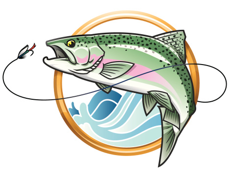 Rainbow Trout Clip Art, Vector Images & Illustrations