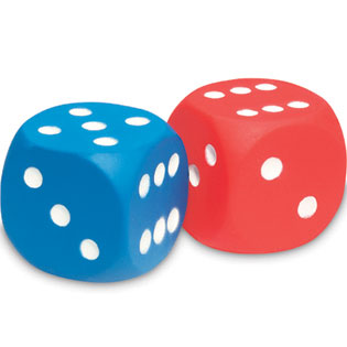 Foam Dice: Dot Dice - Learning ResourcesÂ®