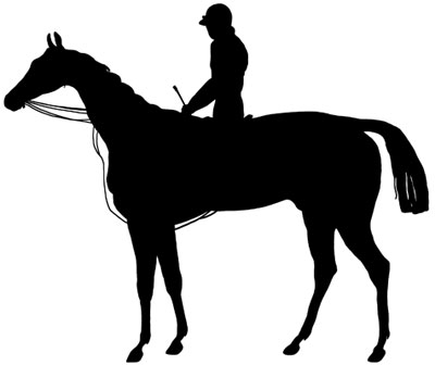 Horse and rider clip art