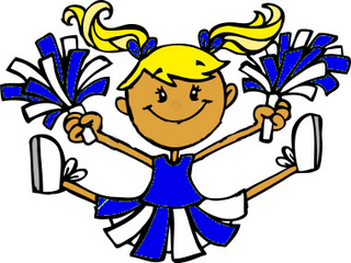 Free cartoon cheerleader clipart images