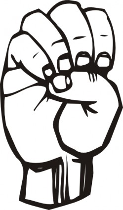Sign Language E clip art Vector clip art - Free vector for free ...